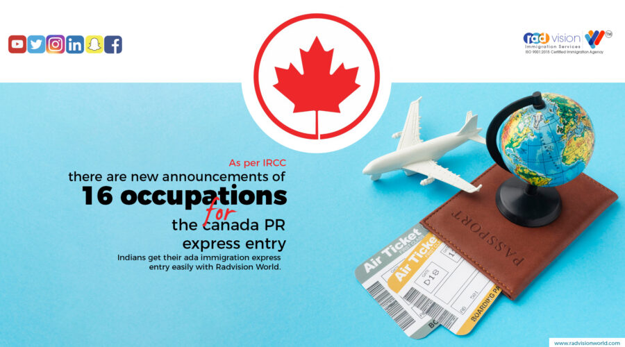 16 News Occupations Added Under The New Express Entry, Many Pathways Are Available To Get The Canada PR