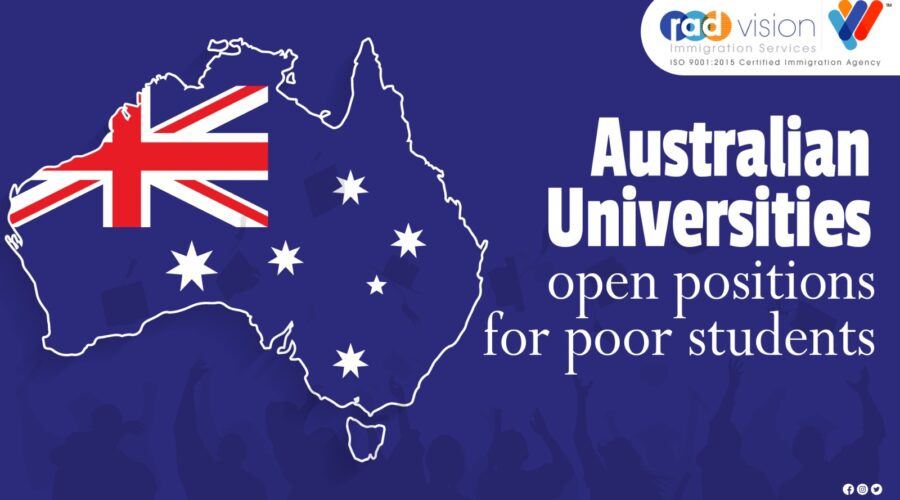 Australian universities open positions for poor students