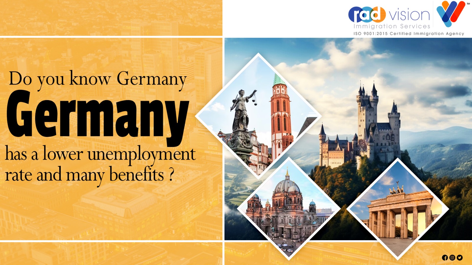 Do you know Germany has a lower unemployment rate and many benefits