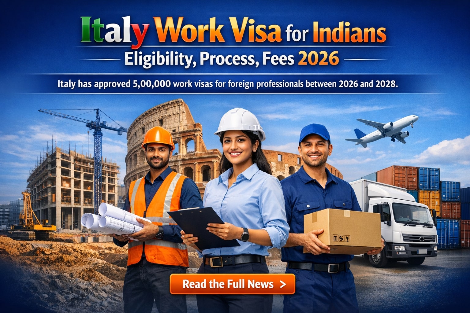 Italy Work Visa for Indians