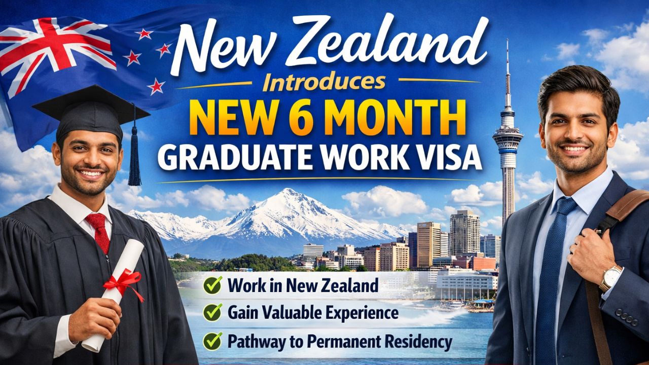 New Zealand Introduces New 6 Month Graduate Work Visa