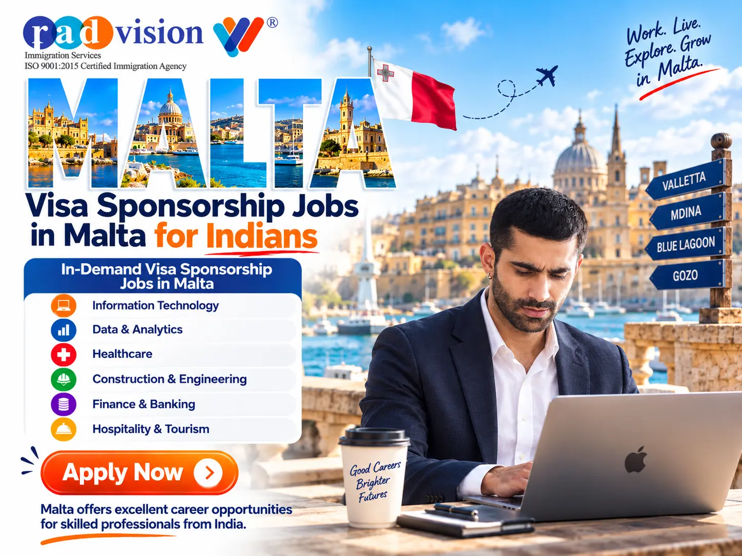 Malta Visa Jobs for Indians